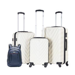 BUY 3PCS TROLLEY LUGGAGE SET & GET ONE BACKPACK FREE BUY 3PCS TROLLEY LUGGAGE SET & GET ONE BACKPACK FREE